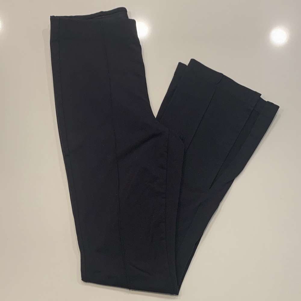 Athleta Black High-Rise Split Hem Trouser Pant
